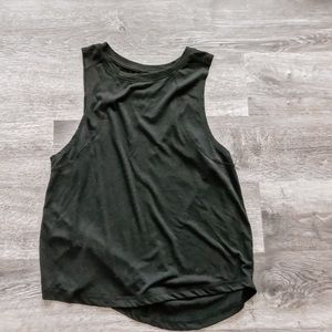 Open back Black tank